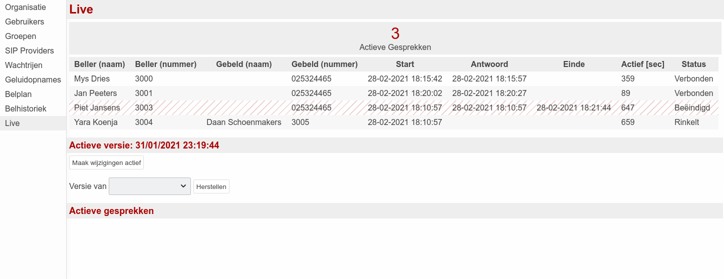 Volg live alle telefoongesprekken op